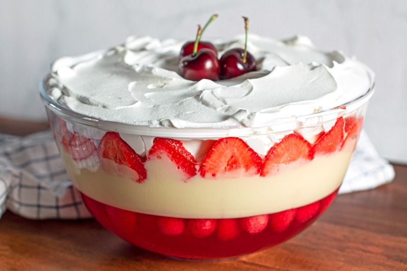 Vegan Raspberry Trifle