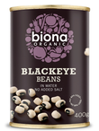 Black Eye Beans in Water, Organic 400g (Biona)