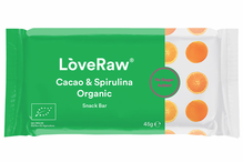 Cacao & Spirulina Snack Bar, Organic 45g (LoveRaw)