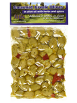 Aegean Pitted Green Olives with Garlic 400g (Attis)