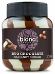 Organic Duo Chocolate Hazelnut Spread 350g (Biona)