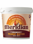 Crunchy Peanut Butter 1kg TUB - No Added Salt or Sugar (Meridian)