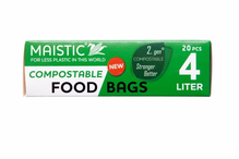 Compostable Food Bag 4Ltr 20s (Maistic)