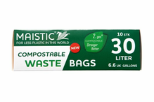 Compostable Waste Bag 30Ltr 10s (Maistic)