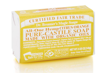 All-One Hemp Citrus Pure Castile Soap Bar 140g (Dr. Bronner's)