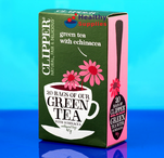Clipper Green Tea with Echinacea enhanced with citrus flavours, 20 bags
