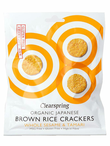 Brown Rice Crackers with Sesame Seeds, Organic 40g (Clearspring)