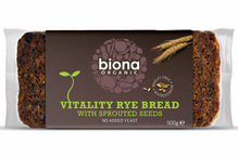Vitality Rye Bread with Sprouted Seeds, Organic 500g (Biona)