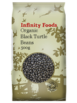 Organic Black Turtle Beans 500g (Infinity Foods)