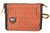 Ramie Leaf and Jute Blend Pencil Pouch Orange (Onyx and Green)
