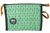 Ramie Leaf and Jute Blend Pencil Pouch Green (Onyx and Green)