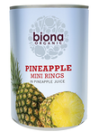 Pineapple Rings in Juice, Organic 425g (Biona)