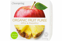 Apple & Pineapple Fruit Puree, Organic 2 x 100g (Clearspring)