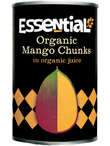 Mango Chunks in pure juice, Organic 400g (Essential)