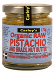 Raw Pistachio and Brazil Nut Butter, Organic 170g (Carley's)