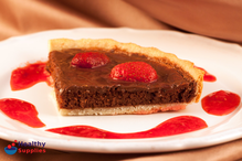 Chocolate and Strawberry Semolina Tart - Recipe