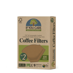 Small Unbleached No. 2 Coffee Filters, 100 Filters (If You Care)