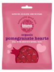 Pomegranate Jelly Hearts, Organic 75g (Biona)