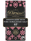 Dark Chocolate with Pink Himalayan Salt 90g (Divine Chocolate)