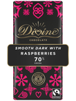 Dark Chocolate with Raspberries 90g (Divine)