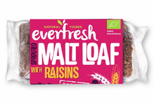 Sprouted Malt Loaf with Raisins, Organic 290g (Everfresh Natural Foods)