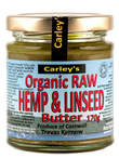 Raw Hemp & Linseed Butter, Organic 170g (Carley's)