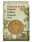 Whole Golden Flax Seeds [Linseed] 250g - Organic (Infinity Foods)