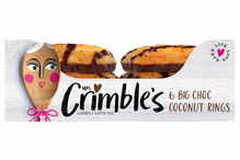 6 Big Chocolate & Coconut Rings, Gluten-Free 200g (Mrs Crimble's)