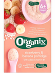 Strawberry & Banana Porridge, Organic 120g (Organix)