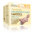 Bio-degradable Nappies, Size 1 Mini x 20 (Beaming Baby)