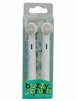 Buzzy Brush Replacement Heads for Electric Toothbrush - 2 Pack (Jack N Jill)