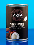 Organic Coconut Milk LIGHT, Tinned 400ml (Biona)
