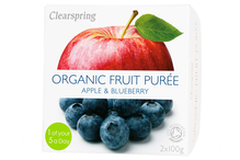 Clearspring Fruit Puree Apple & Blueberry