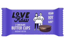 2 Chocolate Butter Cups - Hazelnut Butter 34g (Love Raw)