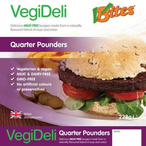 Vegideli Gourmet meat Free Quarterpound Burgers 228g (VBites)