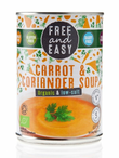 Organic Low-Salt Carrot & Coriander Soup 400g (Free & Easy)