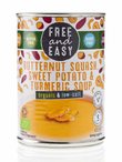 Organic Butternut Squash, Sweet Potato & Turmeric Soup 400g (Free & Easy)