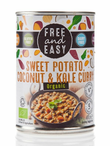 Organic Sweet Potato, Kale & Coconut Curry 400g (Free & Easy)