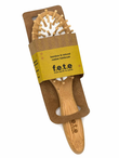 Bamboo & Natural Rubber Small Rounded Hairbrush (f.e.t.e)