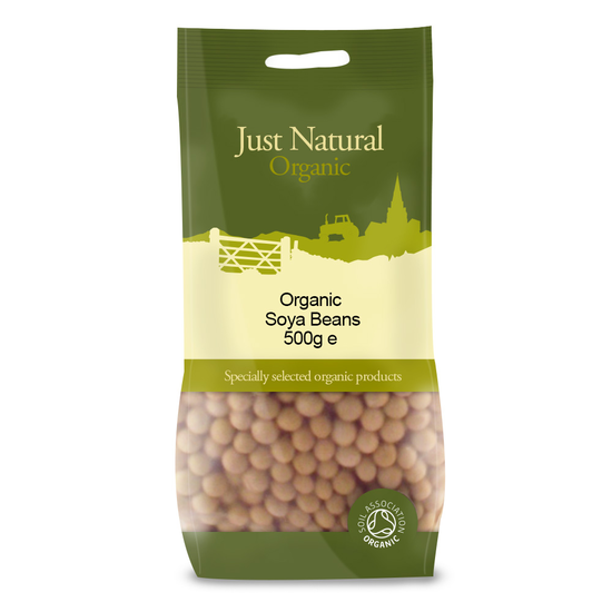 Soya Beans 500g, Organic (Just Natural Organic)
