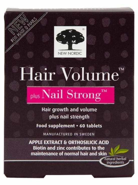 Hair Volume Plus Nail Strong 60 tabs (New Nordic)