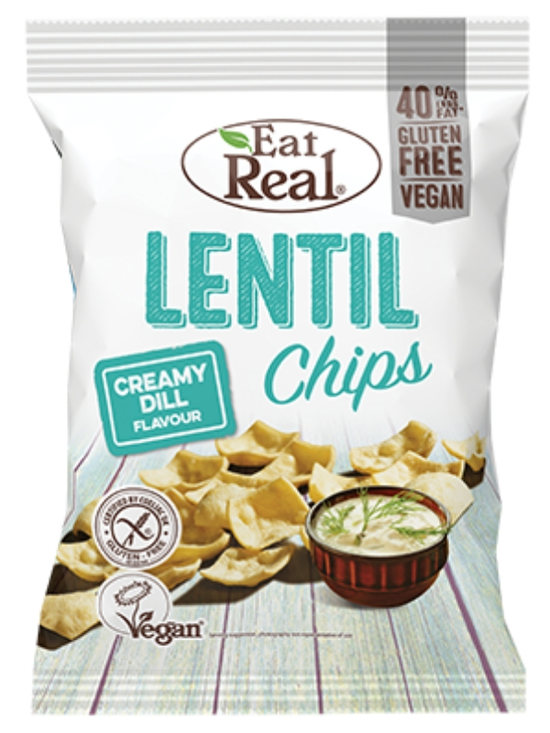 Lentil Chips Creamy Dill 113g (Eat Real)