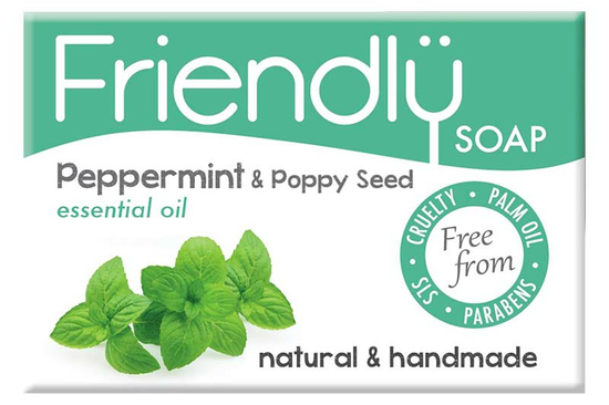 Peppermint & Poppyseed Soap 95g (Friendly Soap)