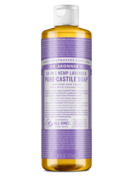 18in1 Hemp Lavender Castile Soap 472ml (Dr. Bronner's) Healthy Supplies