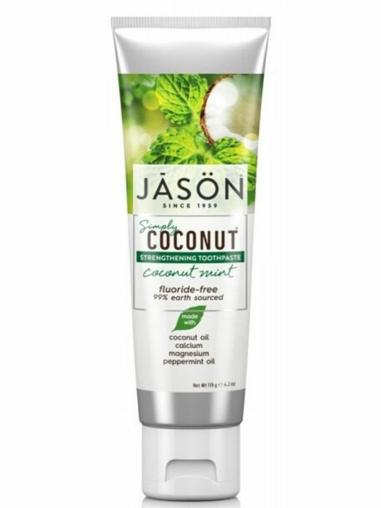Coconut Strengthening Toothpaste Mint 119g (Jason)