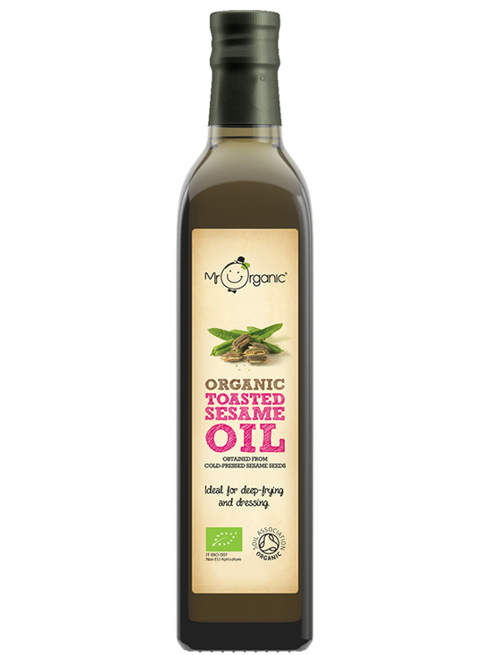 Organic Toasted Sesame Seed Oil 250ml (Mr Organic)