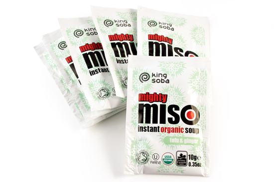 Mighty Miso Tofu & Ginger Instant Soup 60g (King Soba)