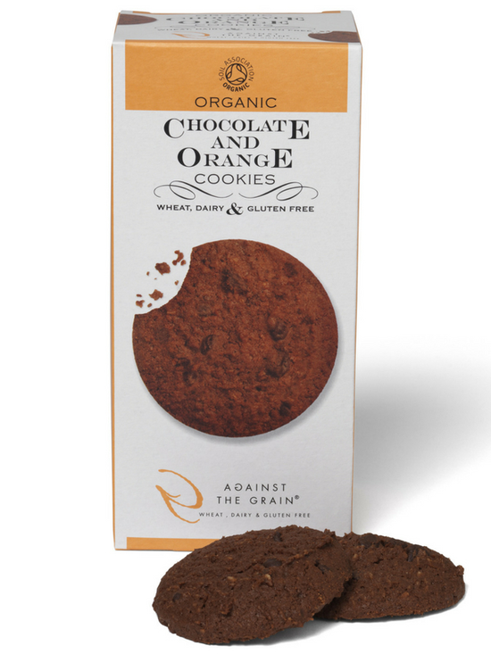 Chocolate & Orange Cookies, Organic 150g (Against The Grain)