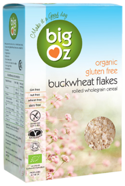 Buckwheat Flakes 500g, Organic (Big Oz)