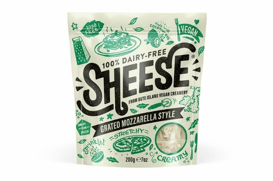 Mozzarella Style Grated 200g (Bute Island Food Sheese)